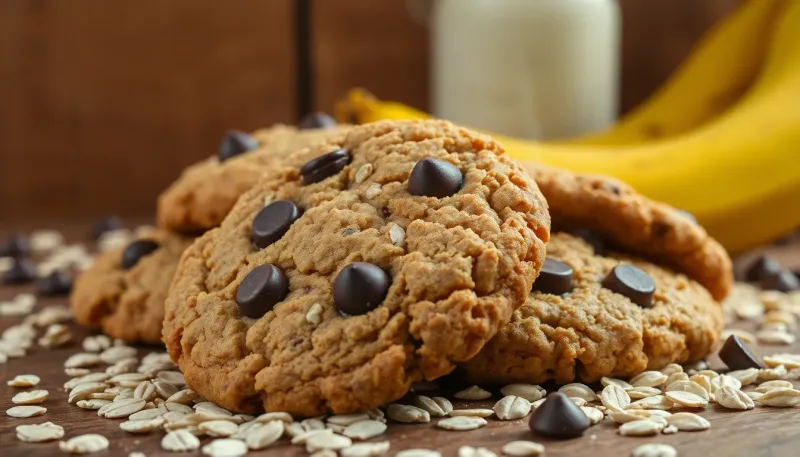 Cookies aux flocons d’avoine : recette santé sans beurre ni sucre avec 3 ingrédients