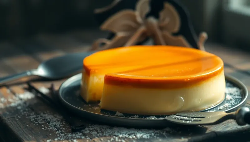 Flan pâtissier sans pâte à la manière du chef Michalak