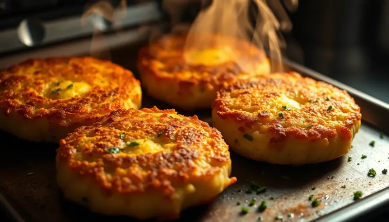 Galettes de pommes de terre croustillantes au four en 10 minutes
