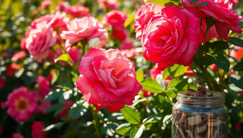 Nourrissez vos rosiers avec des restes de cuisine pour des fleurs éclatantes