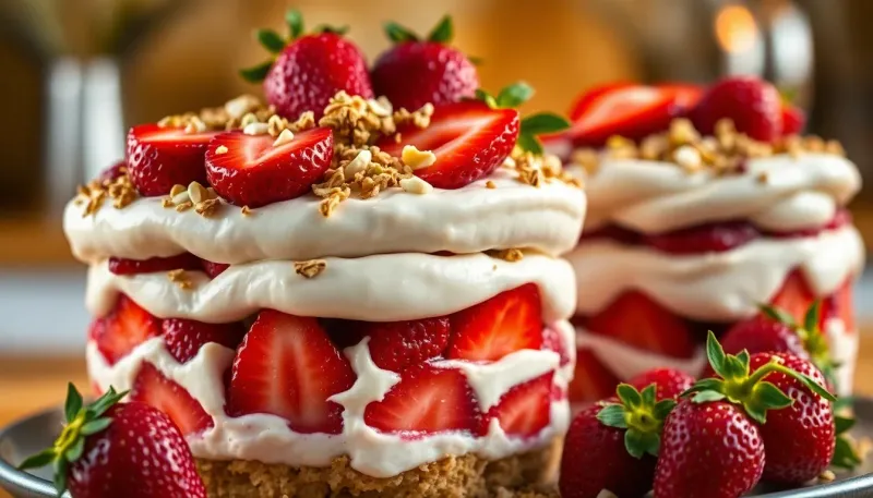 Tiramisu fraise et skyr pistache : la recette légère approuvée par une diététicienne