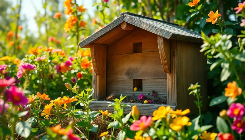 Un refuge en bois pour doubler vos récoltes de fruits au jardin